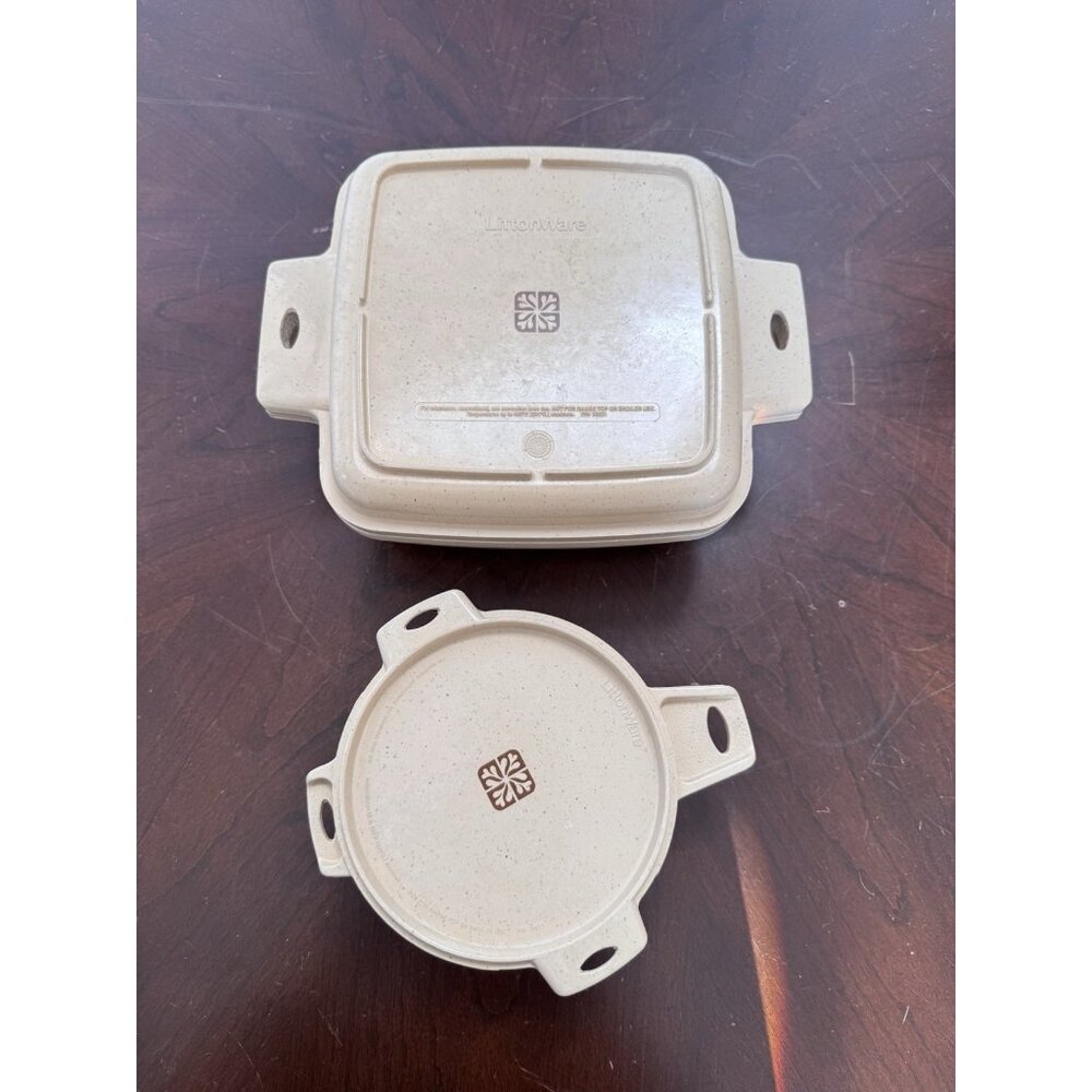 LittonWare Microwave Oven Cookware w/ Lids - 4 Pieces